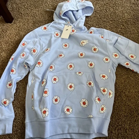 Mens nike sportswear daisy hoodie size small - Picture 1 of 2